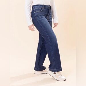 Risen Tummy Control High Rise Crop Wide Leg, NEW, Size 7